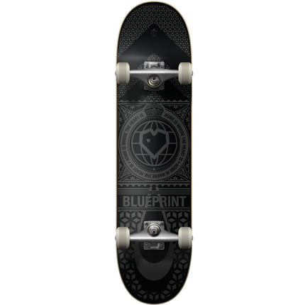 Blueprint Home Heart Complete Skateboard - Black/Grey