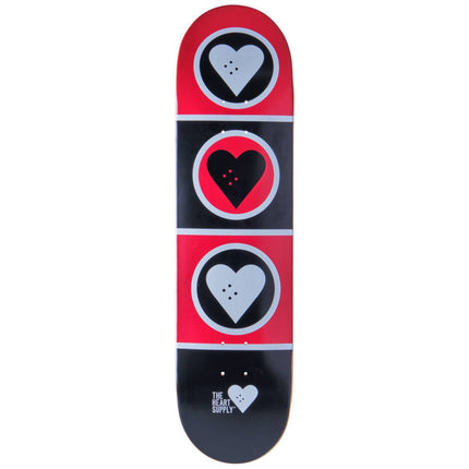 Heart Supply Squadron Skateboard Bräda - Black/Red/White