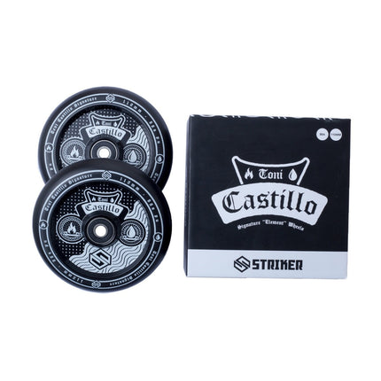 Striker Toni Castillo 110mm Kickbike Hjul 2-Pak - Black/White