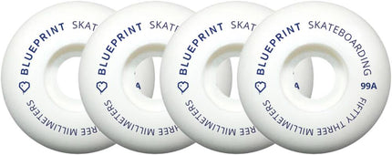 Blueprint Mini Heart 99A Skateboard Hjul 4-Pak - White