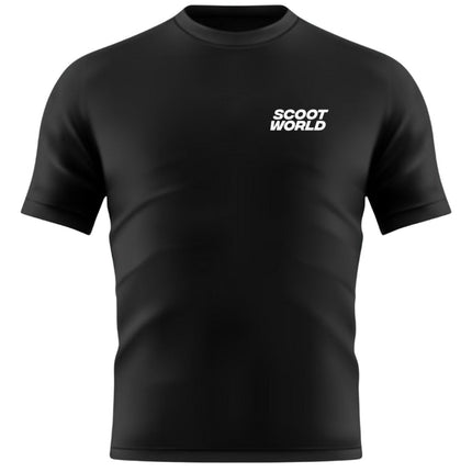 ScootWorld Small Chest Logo Tshirt - Black