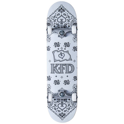 KFD Bandana komplett skateboard - White