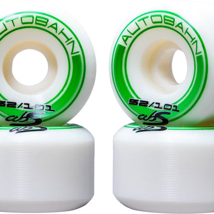 Autobahn GT1 Wide Body 101A Skateboard Hjul 4-Pak - White