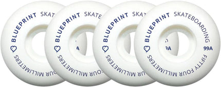 Blueprint Mini Heart 99A Skateboard Hjul 4-Pak - White